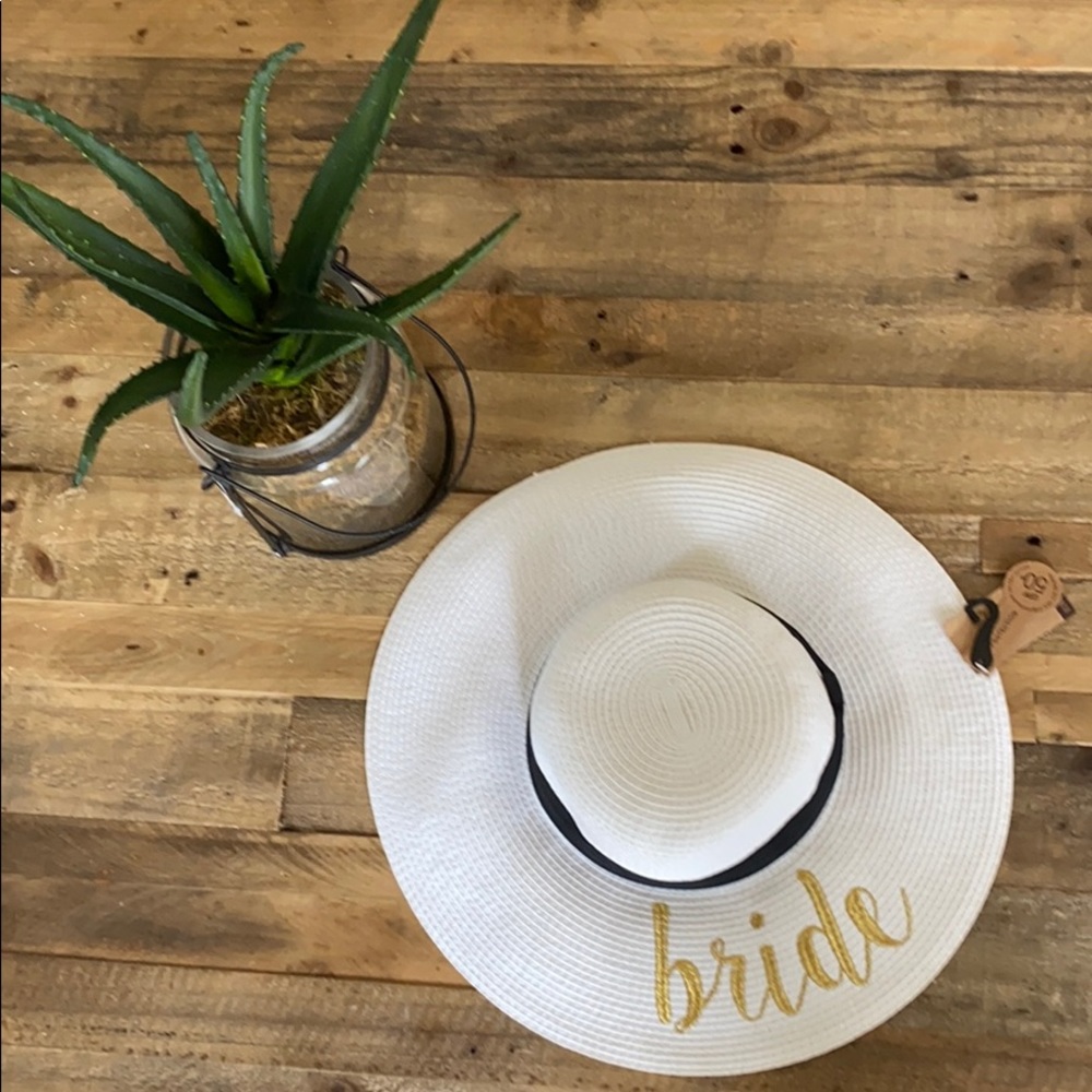 Bride White Floppy Hat